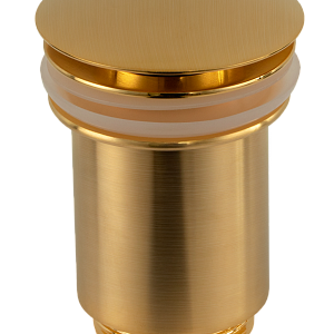 Remer Донный клапан click-clack без перелива, цвет: oro spazzolato 904CC114BG