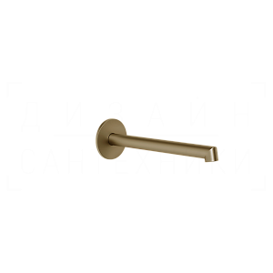 Gessi Ingranaggio Излив настенный для раковины 20,9 см, фиксированный, цвет: deep bronze brushed PVD 63404#791