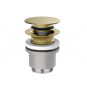 Gessi Донный клапан без перелива “Stop&Go”, цвет: brushed brass PVD 01431#727