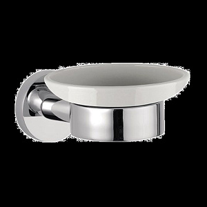 Remer Guest Мыльница с керамической чашей, подвесная, цвет: cromo GS10CR