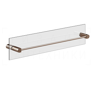 Gessi Rilievo Полотенцедержатель для крепления на стекло 62,8 см, цвет: copper brushed PVD 59566#708