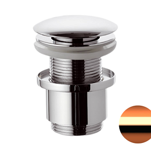 Remer Донный клапан click-clack без перелива, цвет: rame lucido 904CC2114RL