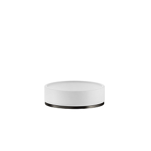 Gessi Inciso Мыльница с керамической чашей, настольная, цвет: matte black 58525#299
