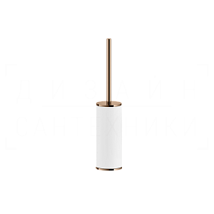 Gessi Inciso Ершик для унитаза напольный, с кермической колбой Neolite, цвет: white/copper PVD 58543#030