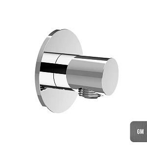 Almar Round Шланговое подключение для лейки с держателем, цвет: brushed gun metal E095040.GM