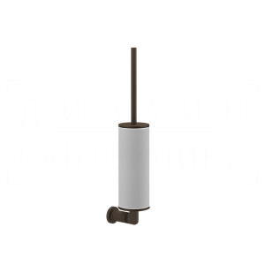 Gessi Inciso Ершик для унитаза подвесной, с кермической колбой Neolite, цвет: white/dark bronze 58519#845