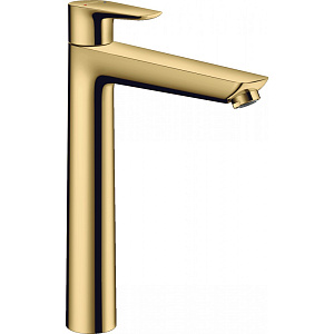 Hansgrohe Talis E Смеситель для раковины, без донного клапана, цвет: полированное золото 71717990