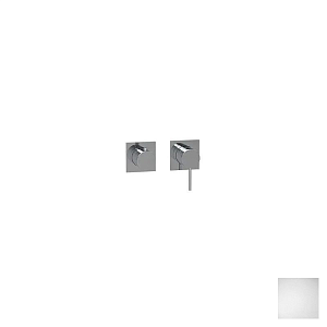 Almar Modular Square Смеситель для душа, внешняя часть на 2 потребителя, цвет: matt white E180191.MW