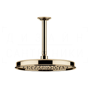 Gessi Venti20 Верхний душ d32,8 см, потолочный кронштейн, 1 вид струи, цвет: warm bronze PVD 65153#735