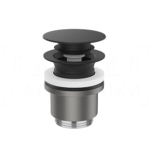 Gessi Донный клапан без перелива “Stop&Go”, цвет: matte black 01431#299