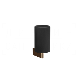 Gessi Origini Стакан подвесной, керамический Neolite, цвет: black/coffee bronze brushed PVD 66408#761