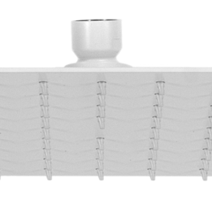 Remer Верхний душ 25x25 см, 1 режим, без кронштейна, цвет: bianco opaco 357UFS25BOX