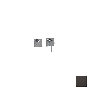 Almar Modular Square Смеситель для душа, внешняя часть на 2 потр., цвет: PVD polished deep black E180191.DB