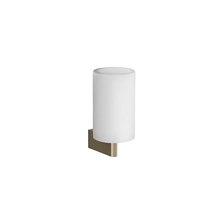 Gessi Habito Стакан настенный белый, цвет: finox brushed nickel 66407#149