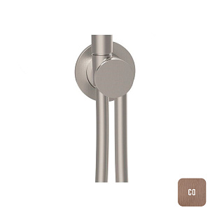 Almar Modular Round Шланговое подключение для лейки с держателем, цвет: brushed copper E192000.CO