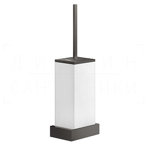 Gessi Inverso/Rettangolo Ершик для унитаза подвесной, колба Neolite, цвет: black metal brushed PVD 20819#707
