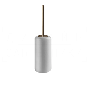 Gessi Goccia Ершик для унитаза напольный, колба Gres, цвет: white/coffee bronze brushed PVD 38043#761