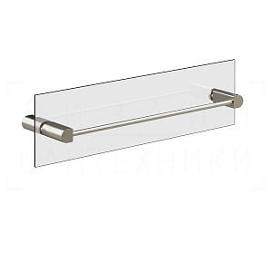 Gessi Rilievo Полотенцедержатель для крепления на стекло 47,8 см, цвет: finox brushed nickel 59564#149