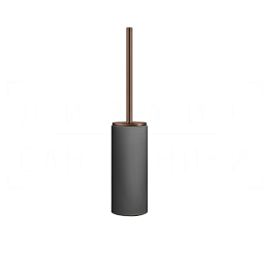 Gessi Ingranaggio Ершик для унитаза напольный, колба Neolite, цвет: black/copper brushed PVD 63744#708