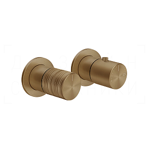 Gessi Habito Термостат для душа встраив., на 3 потреб., внешняя часть, цвет: deep bronze brushed PVD 70336#791