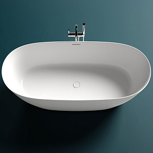 Salini Sofia Ванна из S-Stone отдельностоящая 163x75 см, цвет: белый матовый 102521M