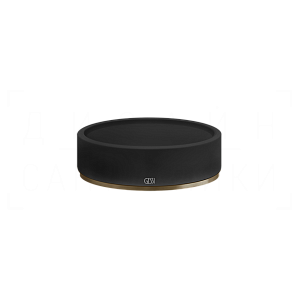 Gessi 316 Мыльница с керамической чашей Neolite, настольная, цвет: black/deep bronze brushed PVD 54726#791