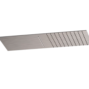 Remer X Style Inox Верхний душ настенный ультратонкий 22x50 см, 2 режима, цвет: inox spazzolato SS350UFCAX