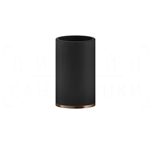 Gessi Inciso Стакан настольный, керамический Neolite, цвет: black/copper brushed PVD 58532#708
