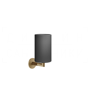 Gessi Ingranaggio Стакан подвесной, керамический Neolite, цвет: black/warm bronze brushed PVD 63808#726