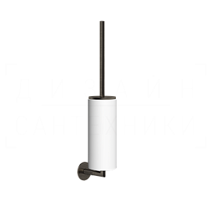 Gessi Anello Ершик для унитаза подвесной, с кермической колбой Neolite, цвет: white/aged bronze 63719#187