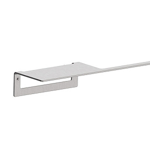 Almar Accessories Держатель туалетной бумаги с полкой, цвет: brushed stainless steel E317000.316