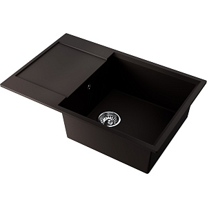 Omoikiri Daisen 78-LB-ES Кухонная мойка Artgranit 78х51 см, встр. сверху, с крылом, цвет: espresso 4997497