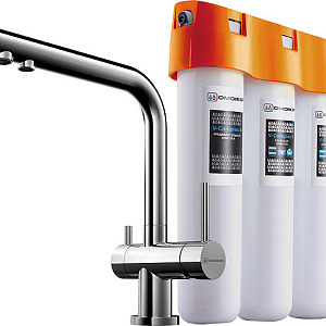 Omoikiri Nagano-C + Pure Drop Lite Смеситель для кухни + фильтр, цвет: хром 4146.8028