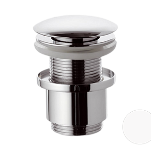 Remer Донный клапан click-clack без перелива, цвет: bianco opaco 904CC2114BO