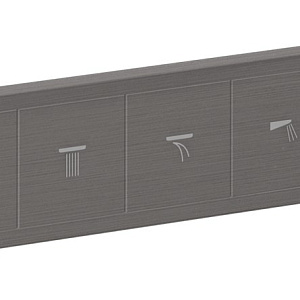 Hansgrohe RainSelect Термостат для душа встраиваемый на 5 потр., цвет: шлифованный черный хром 15384340
