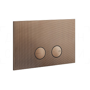 Gessi Inverso Diamantato Кнопка смыва для инстал. Geberit, 2 реж., латунь, цвет: copper brushed PVD 54681#708