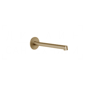 Gessi Ingranaggio Излив настенный для раковины 20,9 см, фиксированный, цвет: warm bronze brushed PVD 63404#726