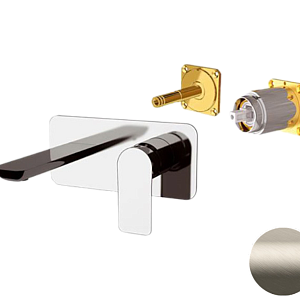 Remer Infinity Смеситель для раковины, излив 20,5 см, внешняя часть, цвет: visual inox I15LKBXV