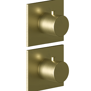Almar Modular Square Термостат для душа, внешняя часть на 2 потребителя, цвет: brushed high brass E180182.HB