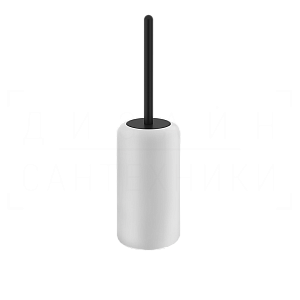 Gessi Goccia Ершик для унитаза напольный, с кермической колбой Gres, цвет: white/matte black 38043#299