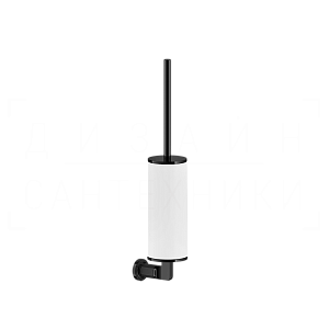 Gessi Inciso Ершик для унитаза подвесной, с кермической колбой Neolite, цвет: white/black metal PVD 58519#706