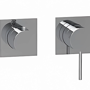 Almar Modular Square Смеситель для душа, внешняя часть на 2 потребителя, цвет: chrome E180191.CR