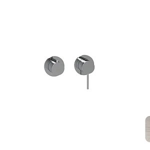 Almar Modular Round Смеситель для душа, внешняя часть на 2 потребителя, цвет: nickel brushed E180141.NB
