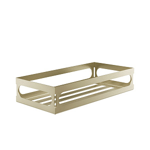 Gessi Rilievo Полка металлическая 30 см, подвесная, цвет: brushed brass PVD 59549#727