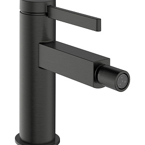 Hansgrohe Finoris Смеситель для биде с донным клапаном, излив 15,4 см, цвет: шлифованный черный хром 76200340