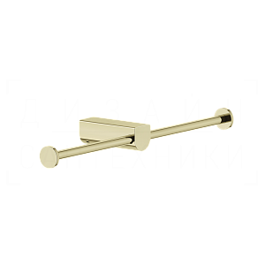 Gessi Rilievo Двойной держатель туалетной бумаги открытый, подвесной, цвет: brass PVD 59415#710