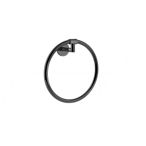 Gessi Anello Полотенцедержатель кольцевой d22,2 см, подвесной, цвет: black metal PVD 63809#706