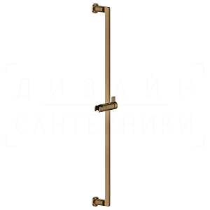 Gessi Inciso Душевая штанга 84,1 см, с держателем для лейки, цвет: deep bronze brushed PVD 58144#791
