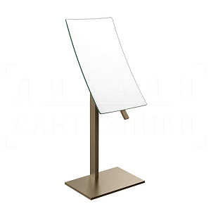 Gessi Inverso/Rettangolo Косметическое зеркало настольное, 2-х увеличение, цвет: coffee bronze PVD 20988#761