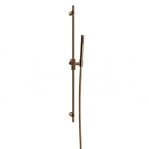 Gessi Inverso Душевой гарнитур: ручной душ, штанга, держатель, шланг 150 см, цвет: copper PVD 63584#030